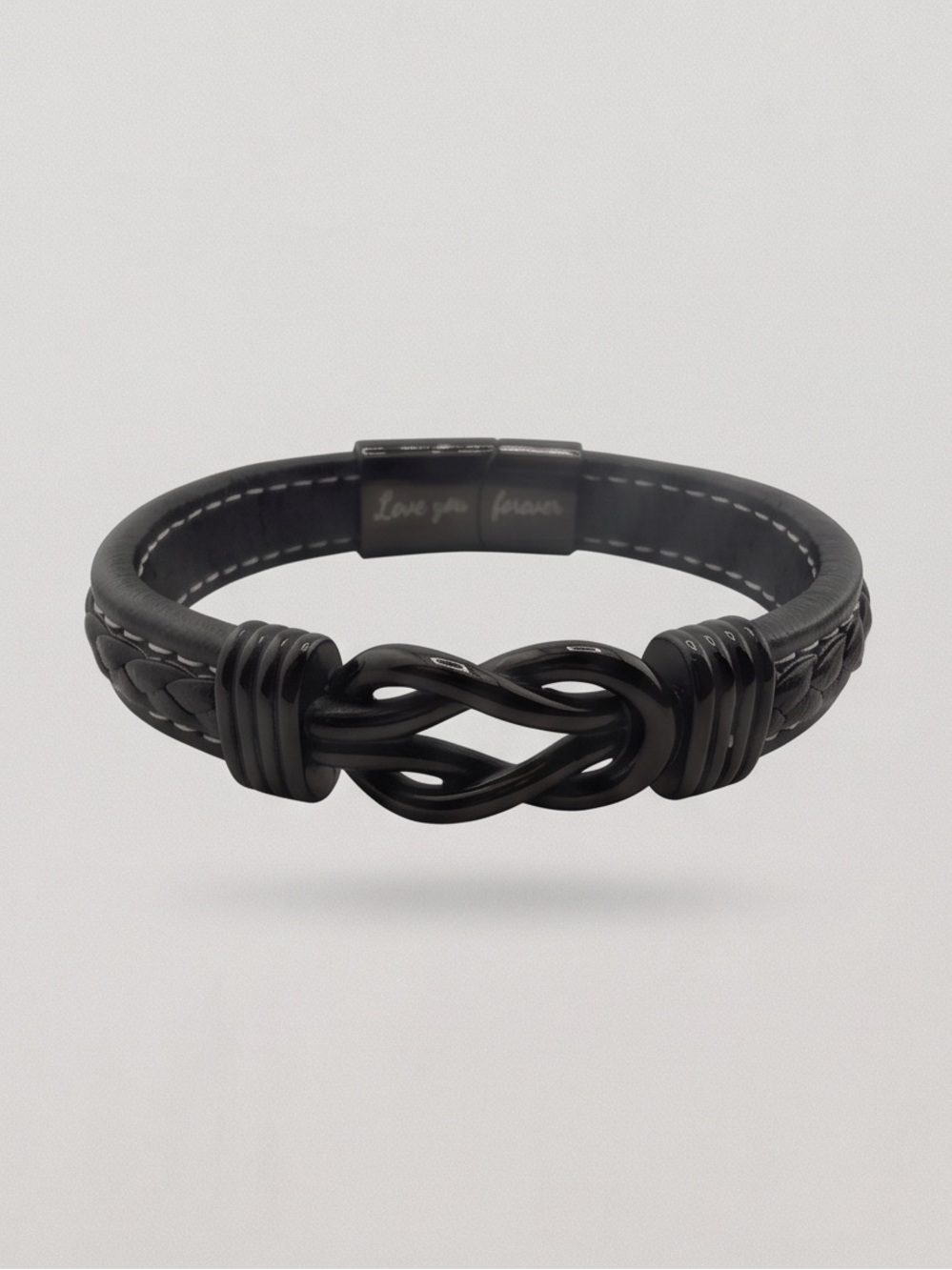 Men's Braided Leather Infinity Knot Bracelet
"Love You Forever" NEW!